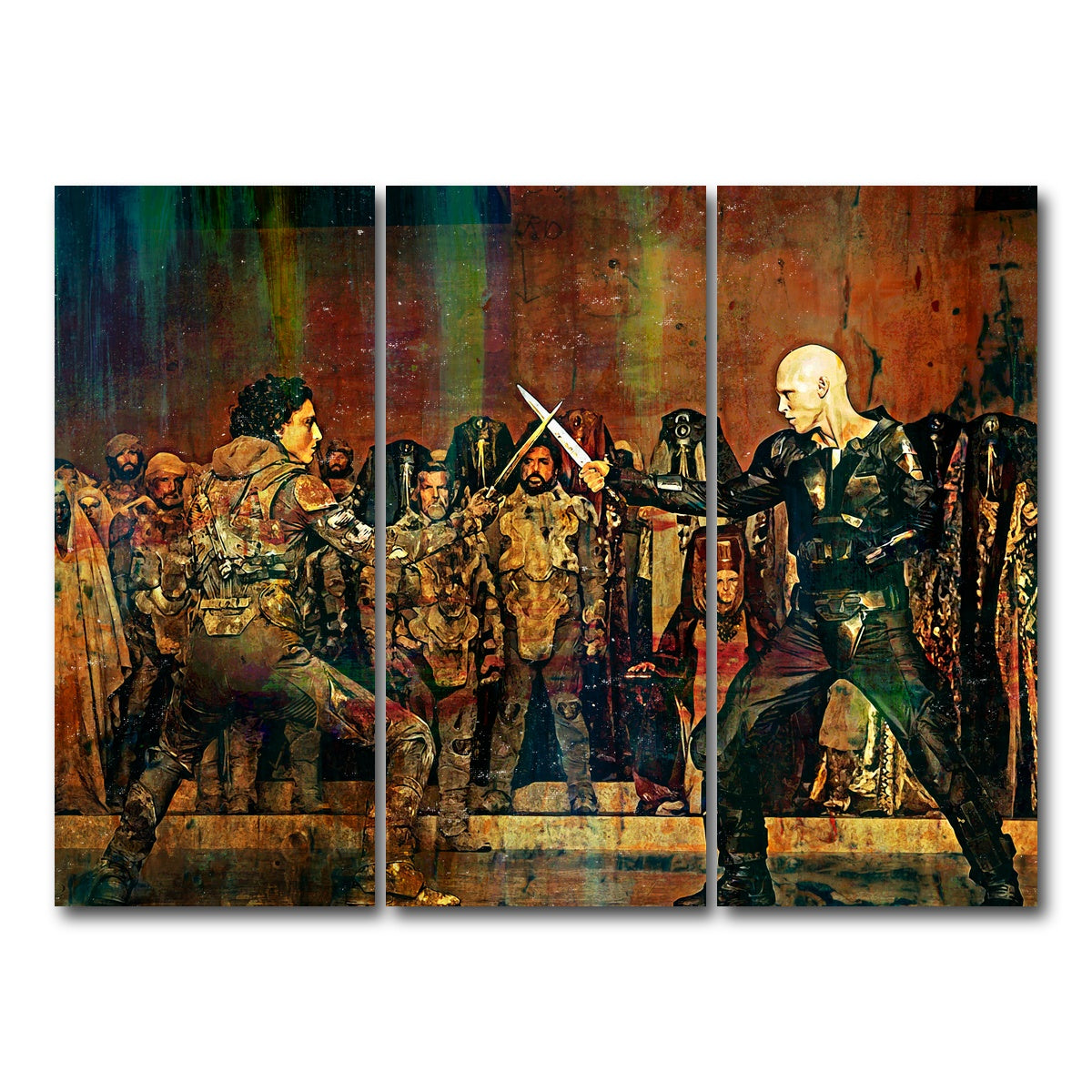 AUTO-MOCKUP WHITE | Paul Vs. Feyd Rautha | 3 Piece | Gallery Wrap Canvas | group=8x18