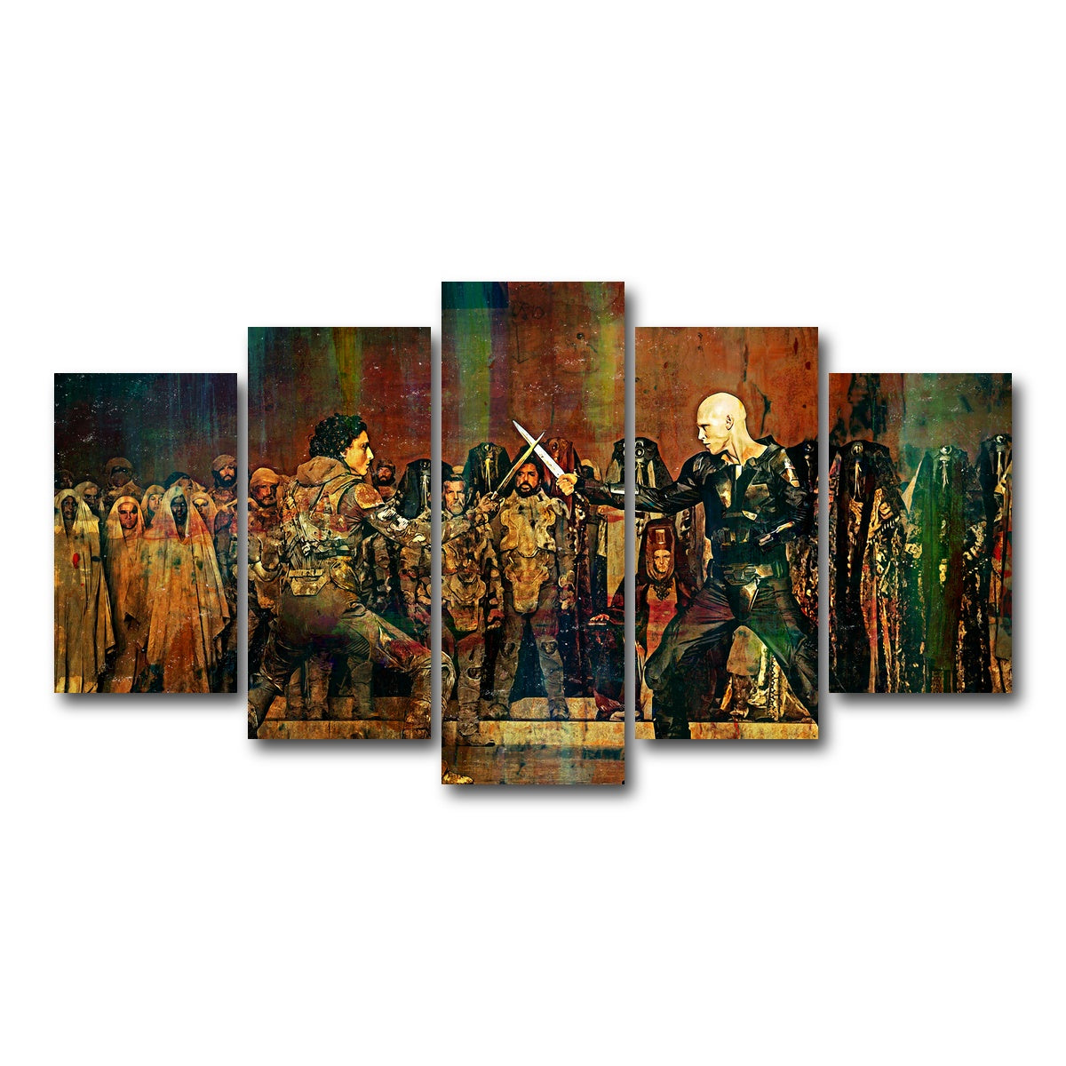 AUTO-MOCKUP WHITE | Paul Vs. Feyd Rautha | 5 Piece | Gallery Wrap Canvas | group=5_normal