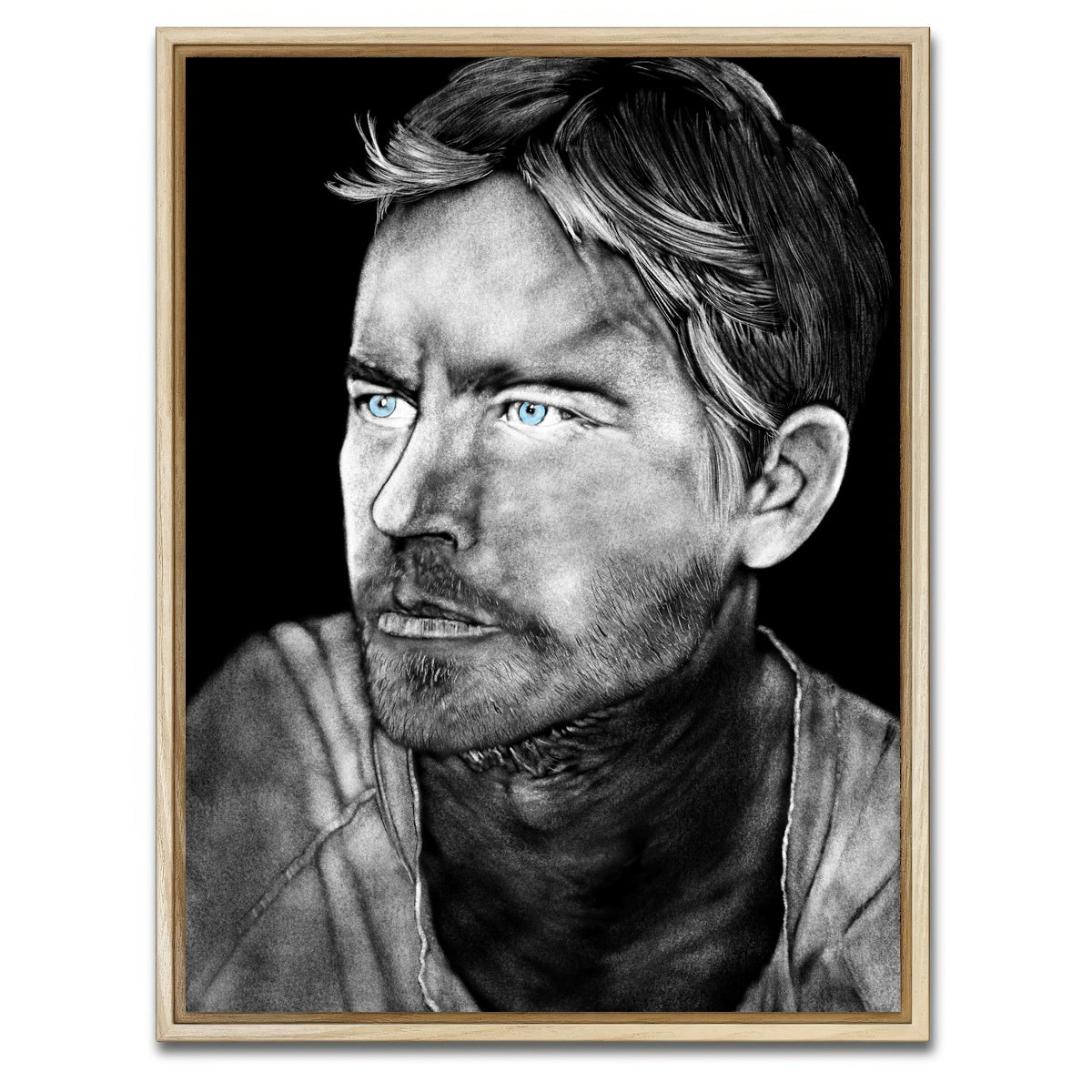 AUTO-MOCKUP WHITE | Paul Walker 2 | 1 Piece | Natural Framed Canvas | group=3x4