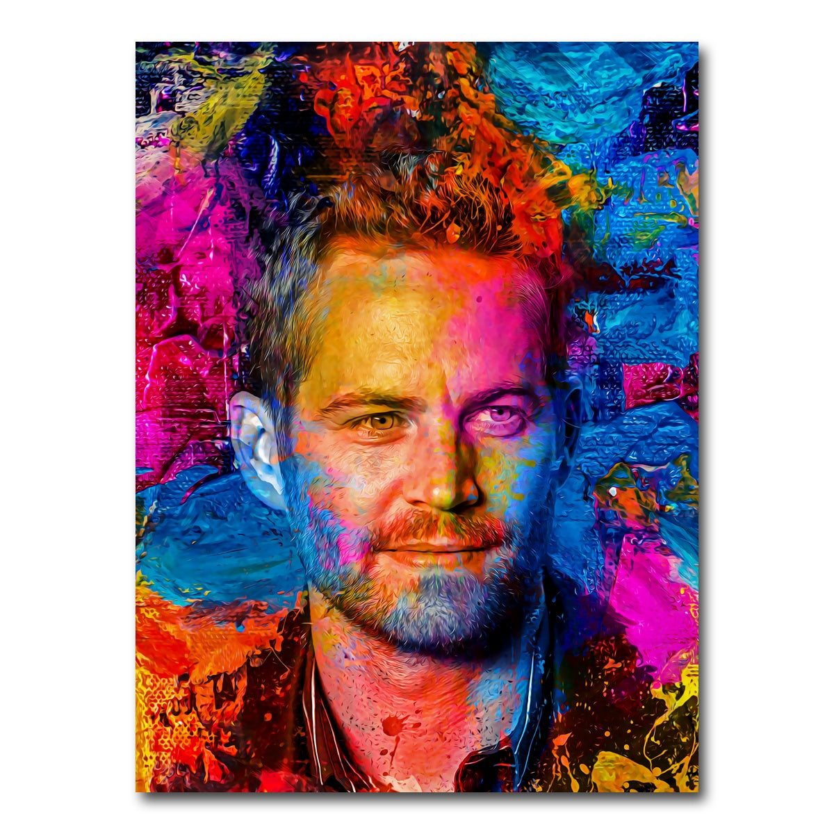 AUTO-MOCKUP WHITE | Paul Walker | 1 Piece | Gallery Wrap Canvas | group=3x4