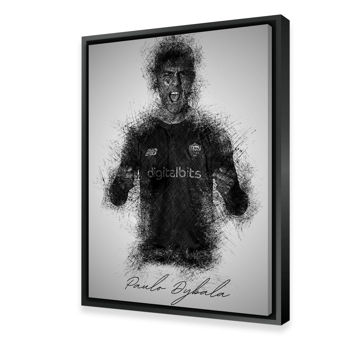 Paulo Dybala Sketch Wall Art