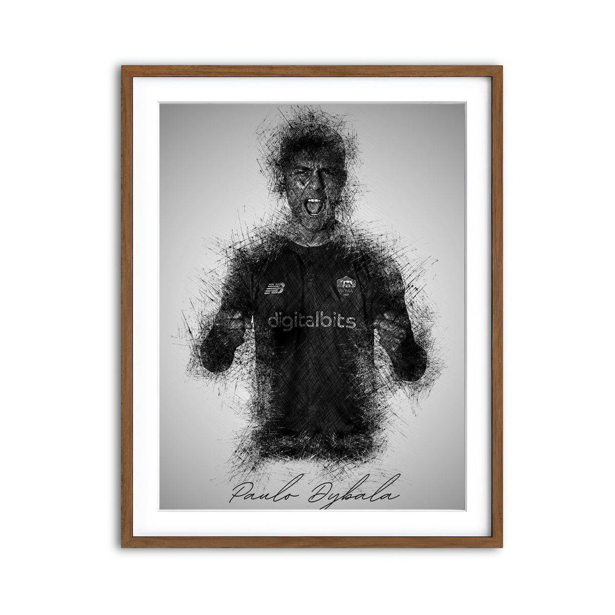 Framed Print 3x4 Walnut