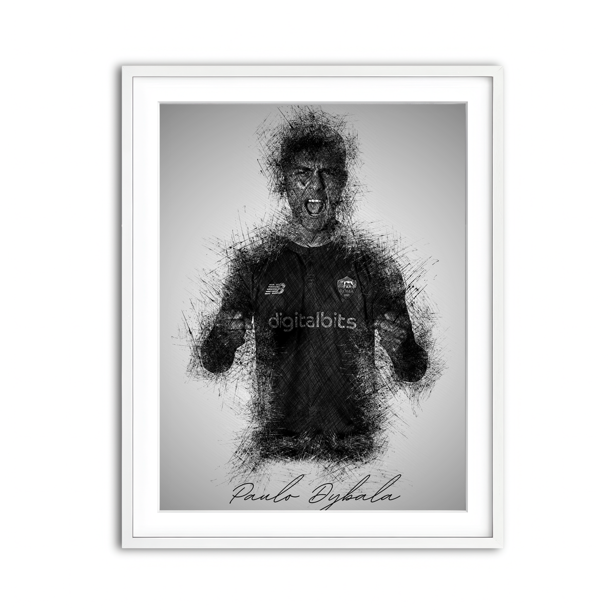 Framed Print 3x4 White