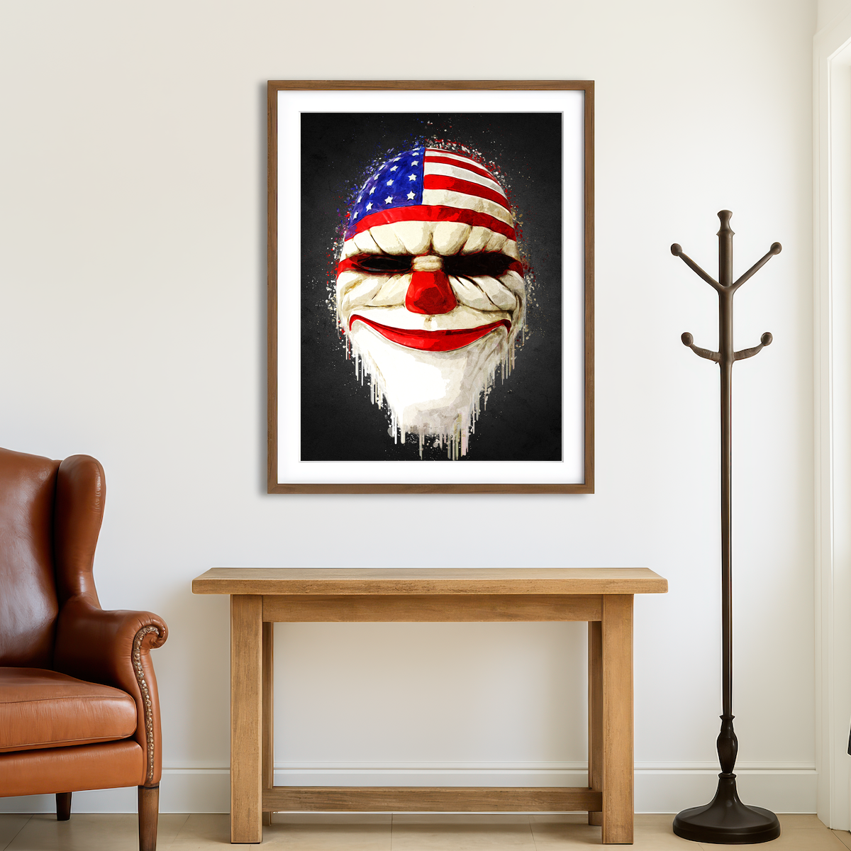 AUTO-MOCKUP ROOM | Payday 2 Portrait Wall Art