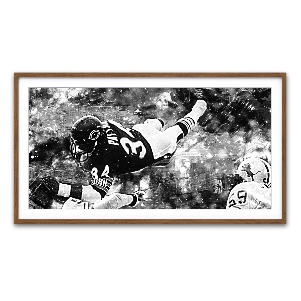 Framed Print 2x1 Walnut