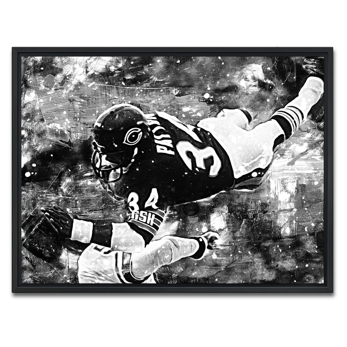 AUTO-MOCKUP WHITE | Payton Grayscale | 1 Piece | Black Frame | group=4x3