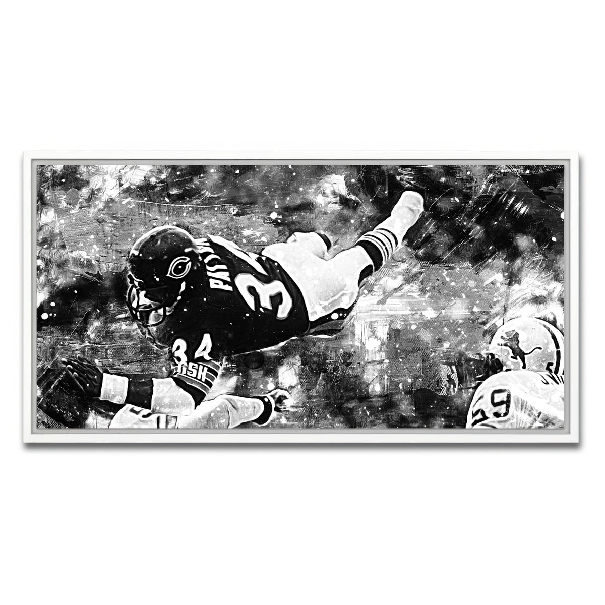 AUTO-MOCKUP WHITE | Payton Grayscale | 1 Piece | White Frame | group=2x1