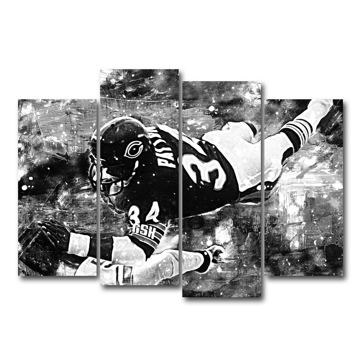 AUTO-MOCKUP WHITE | Payton Grayscale | 4 Piece | Gallery Wrapped | group=4_normal