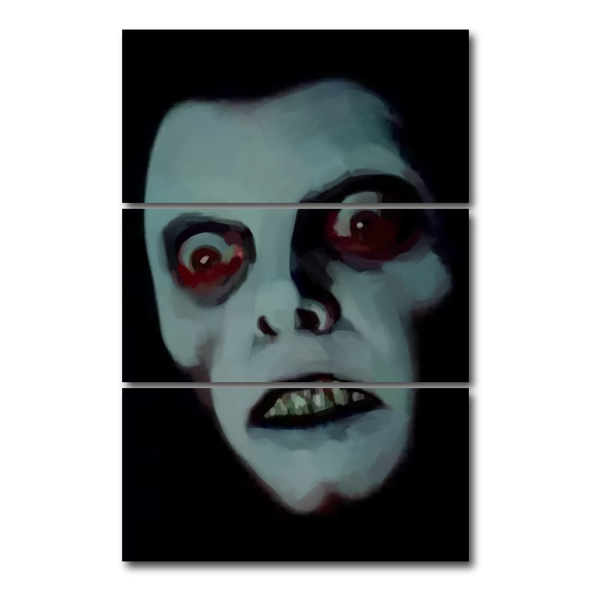 AUTO-MOCKUP WHITE | Pazuzu | 3 Piece | Gallery Wrap Canvas | group=12x24_stacked