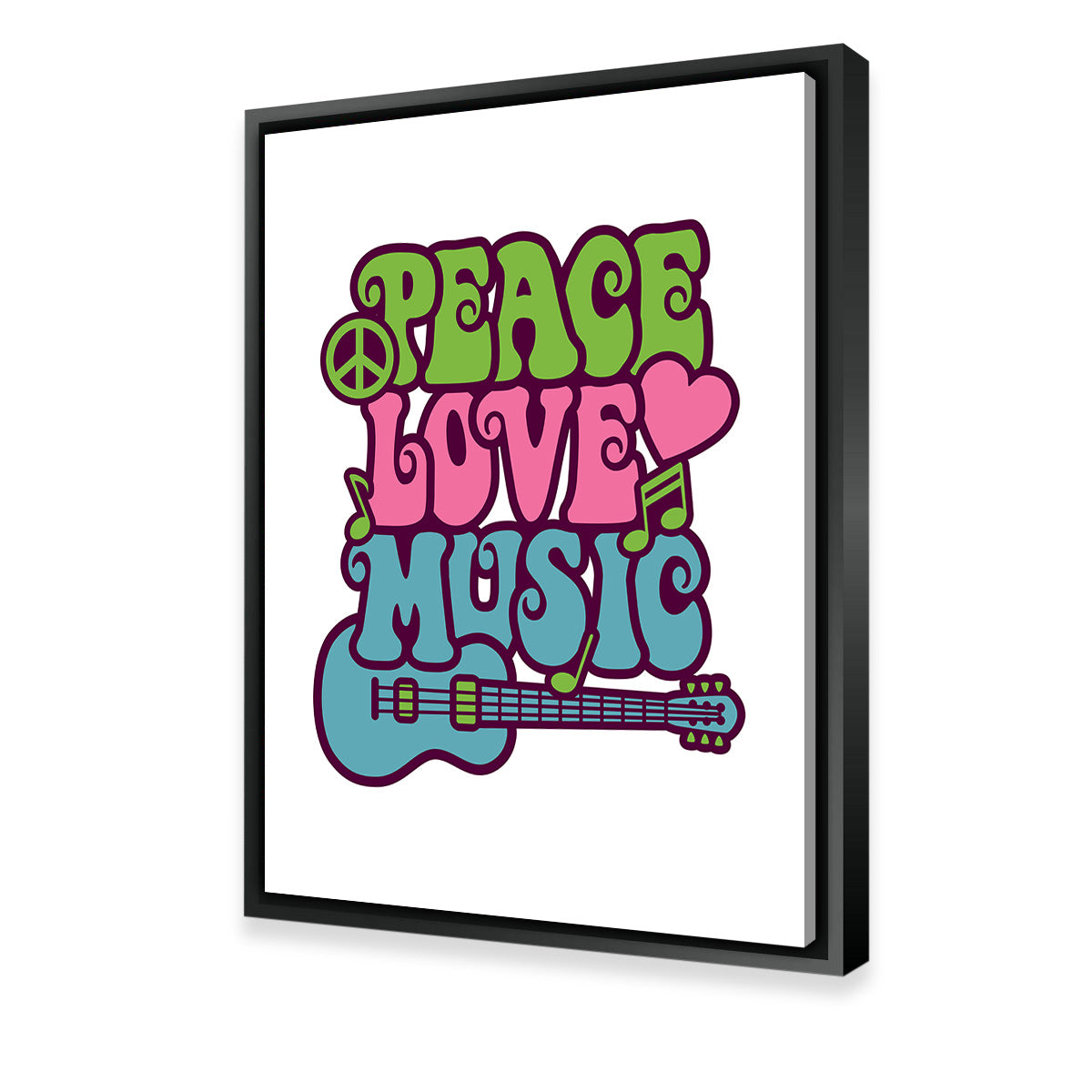 Peace Love Music Wall Art