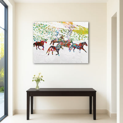 AUTO-MOCKUP ROOM | Peace Horse in the Snow