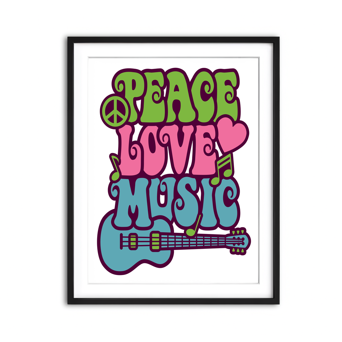 Framed Print 3x4 Black