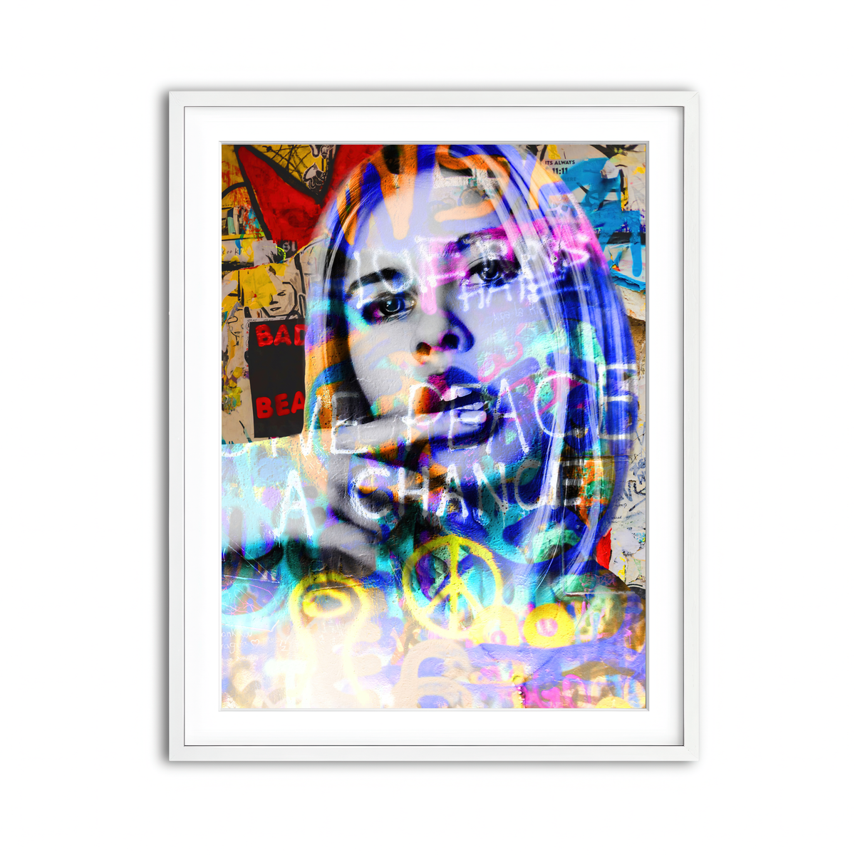 Framed Print 3x4 White