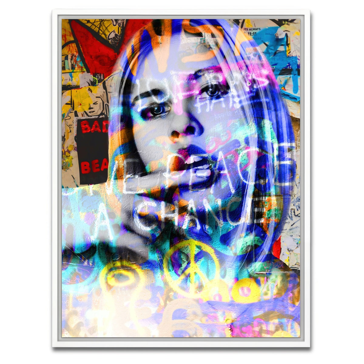 AUTO-MOCKUP WHITE | Peace | 1 Piece | White Framed Canvas | group=3x4