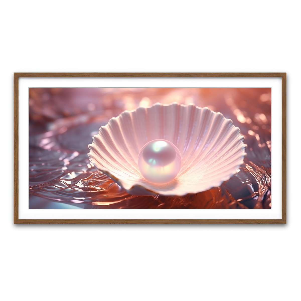 Framed Print 2x1 Walnut