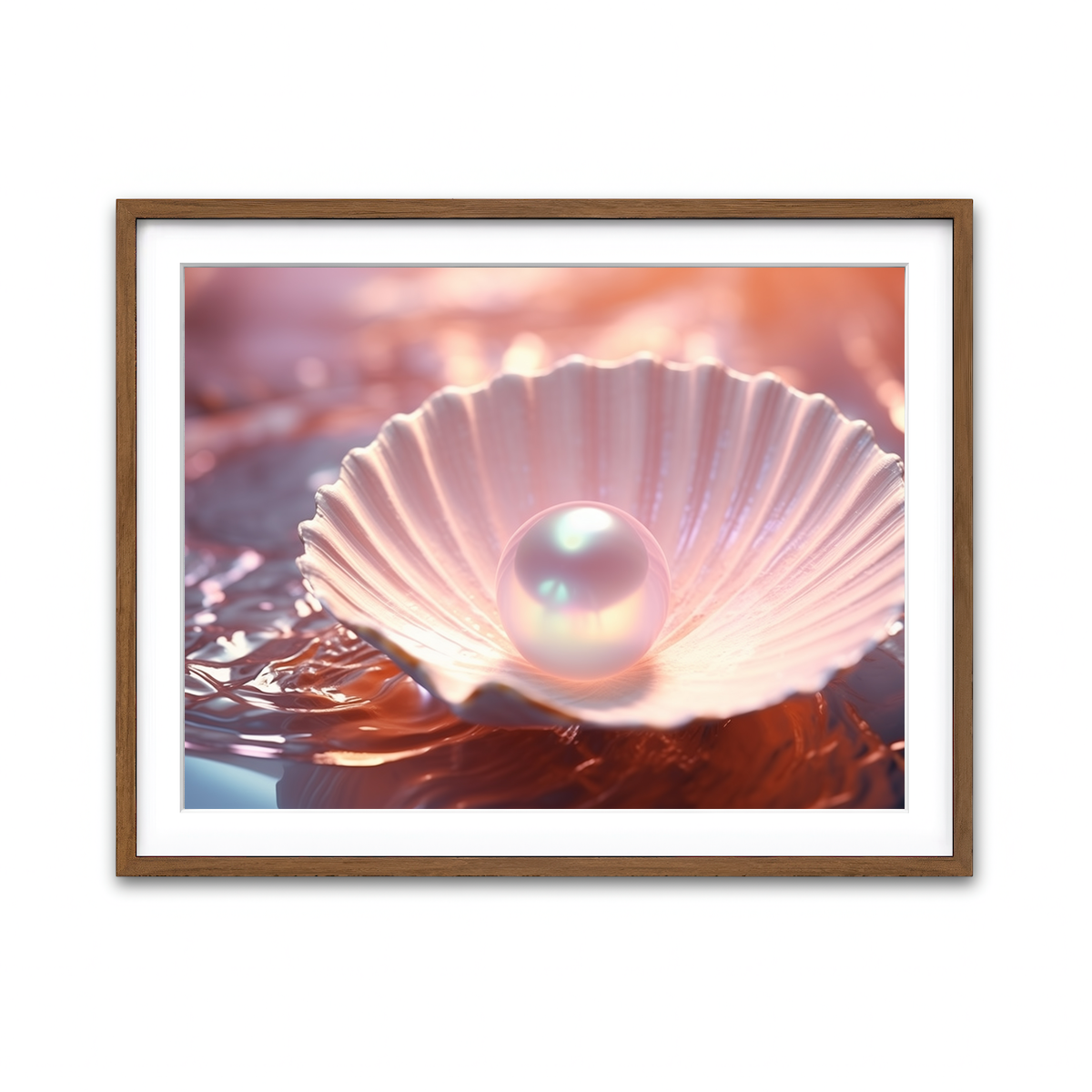 Framed Print 4x3 Walnut