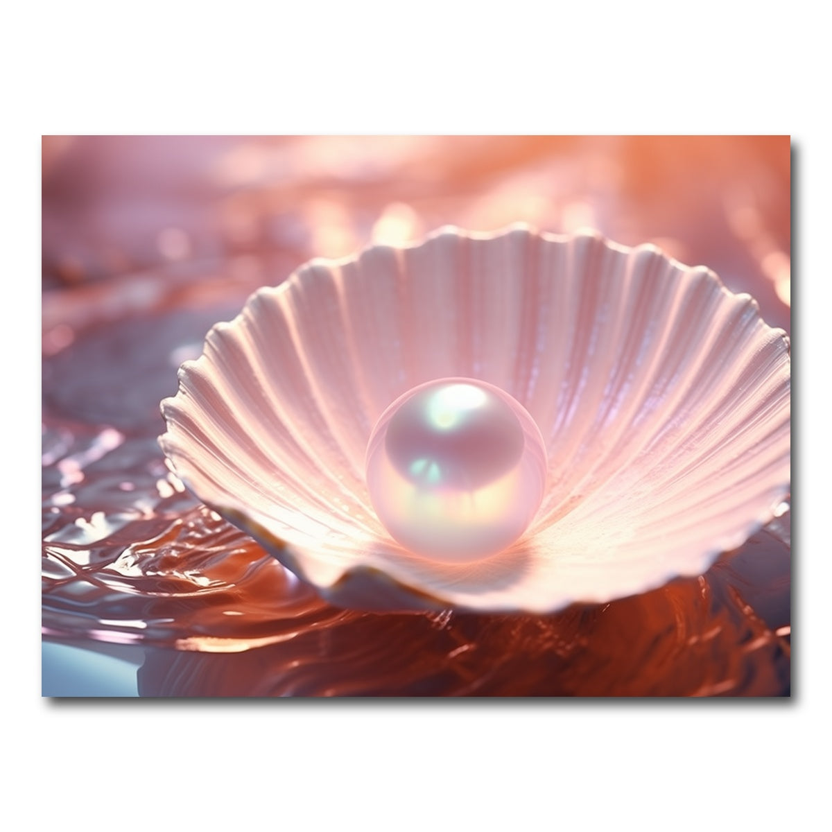 AUTO-MOCKUP WHITE | Pearl & Seashell | 1 Piece | Gallery Wrap Canvas | group=4x3