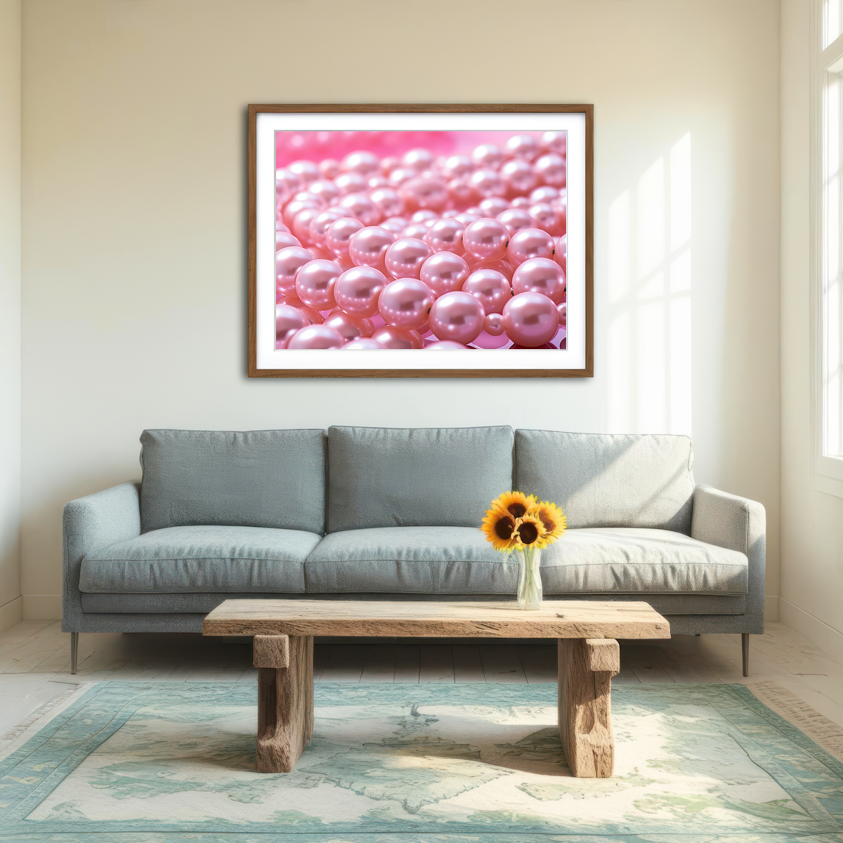AUTO-MOCKUP ROOM | Pearls Wall Art