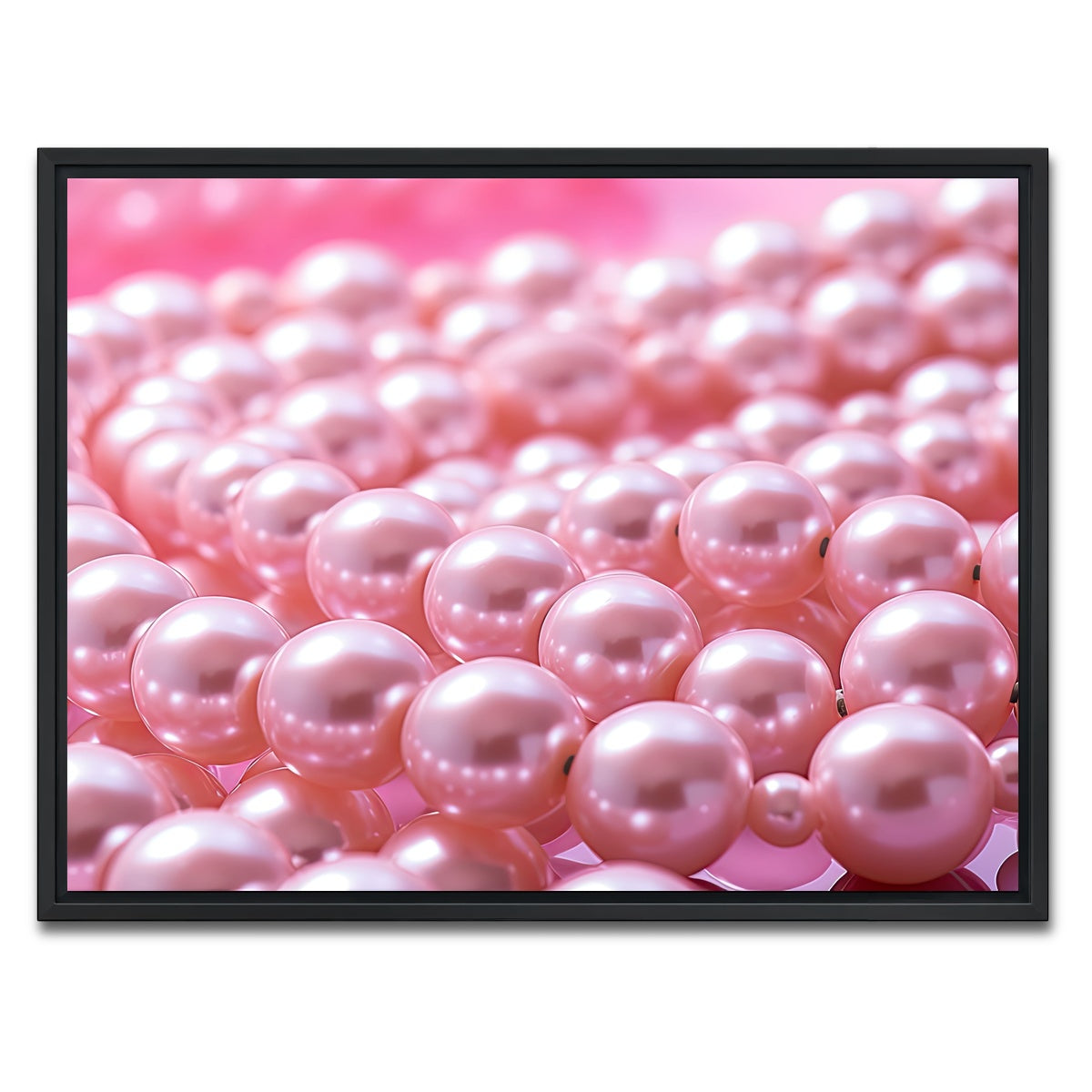 AUTO-MOCKUP WHITE | Pearls | 1 Piece | Black Framed Canvas | group=4x3