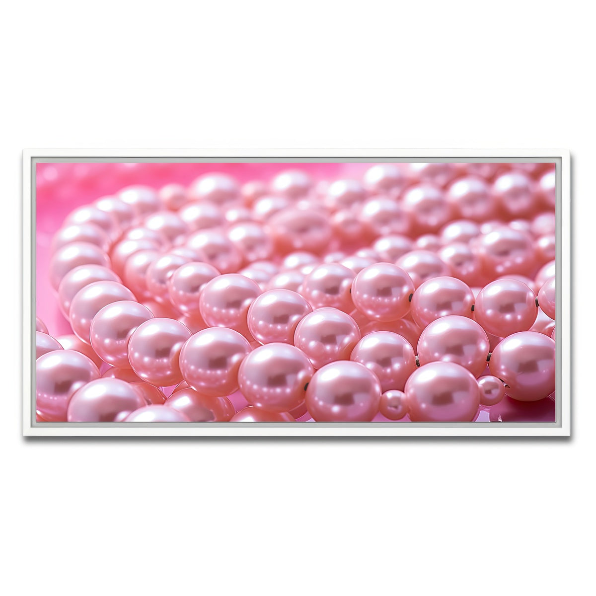 AUTO-MOCKUP WHITE | Pearls | 1 Piece | White Framed Canvas | group=2x1