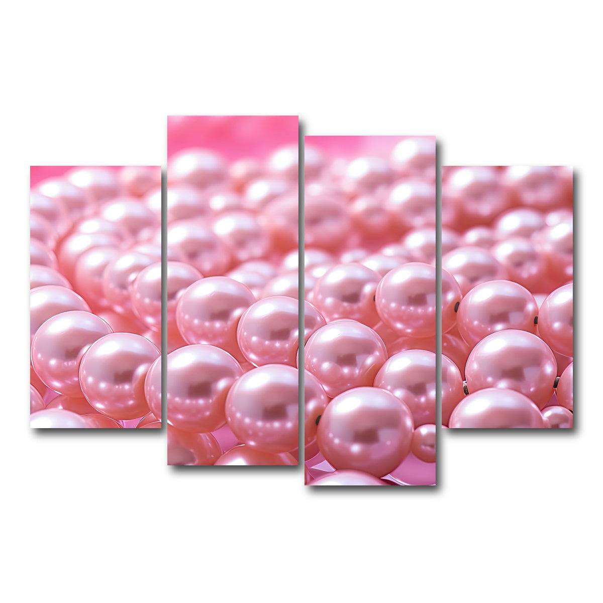 AUTO-MOCKUP WHITE | Pearls | 4 Piece | Gallery Wrap Canvas | group=4_short