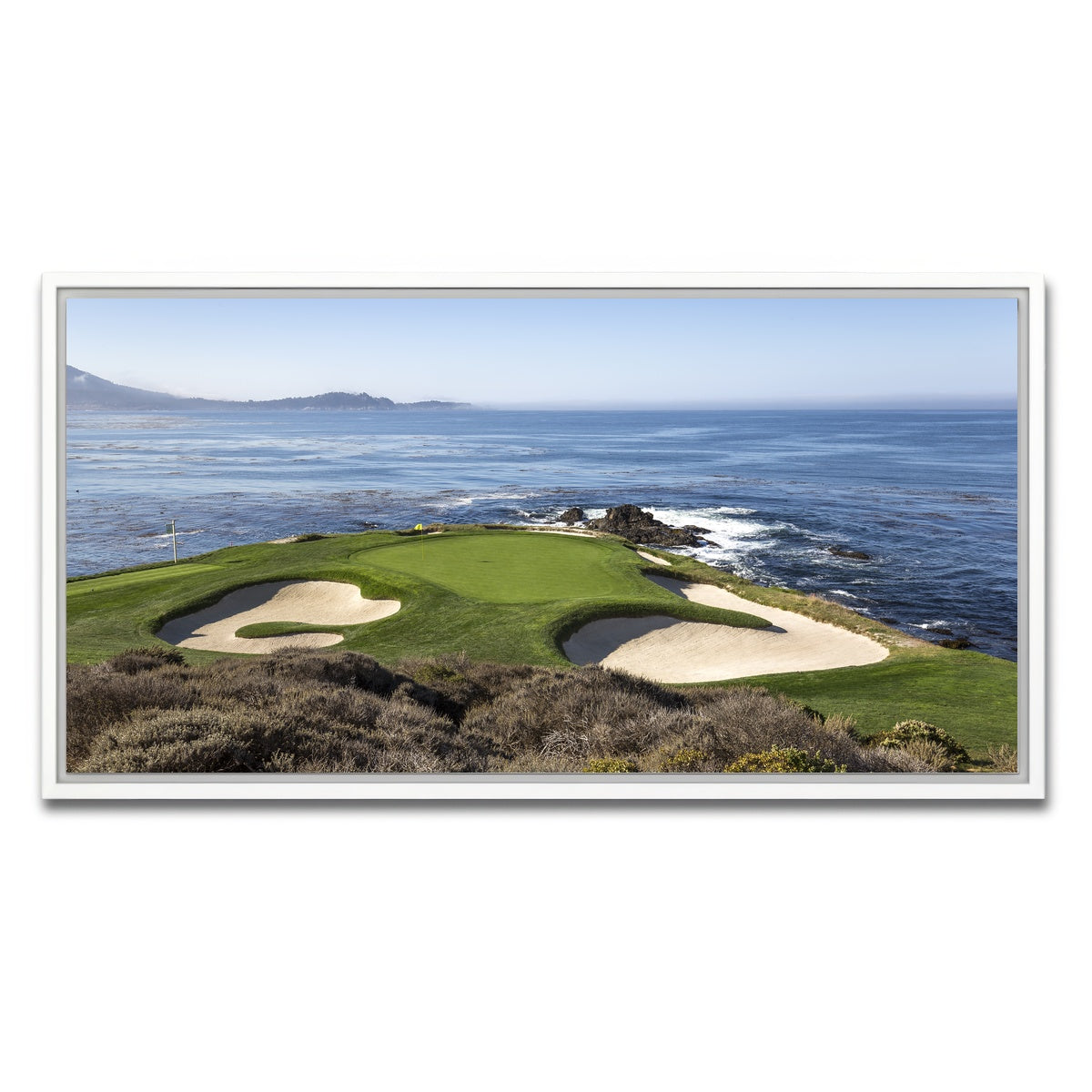 AUTO-MOCKUP WHITE | Pebble Beach Canvas | 1 Piece | White Framed Canvas | group=2x1