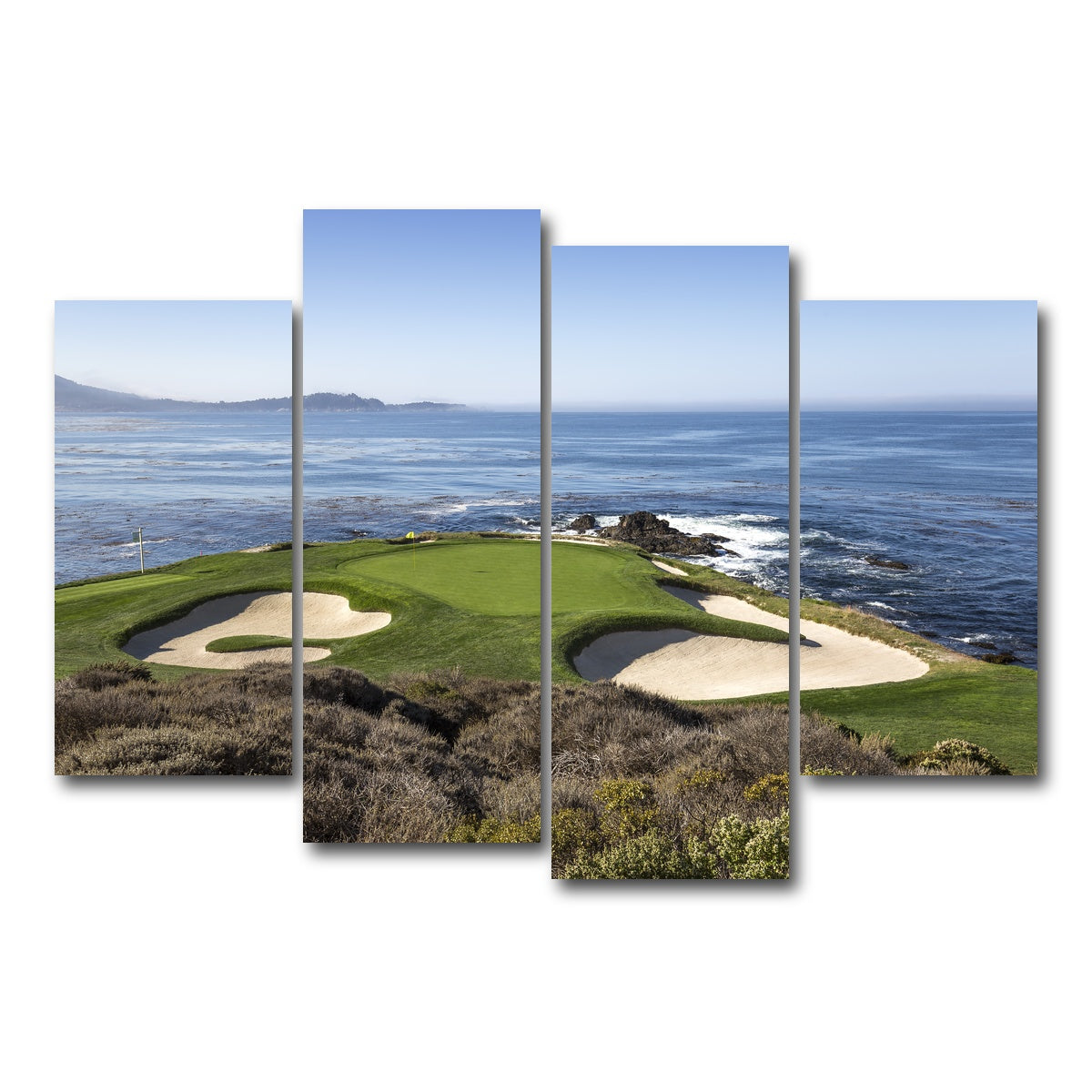 AUTO-MOCKUP WHITE | Pebble Beach Canvas | 4 Piece | Gallery Wrap Canvas | group=4_short