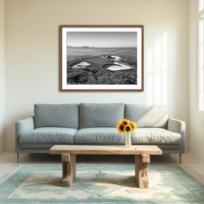 AUTO-MOCKUP ROOM | Pebble Beach Grayscale Wall Art