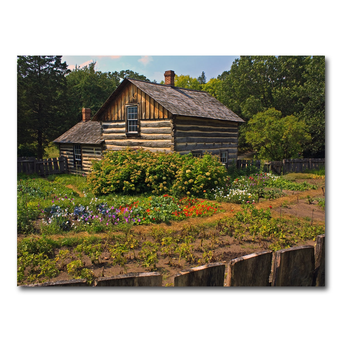 AUTO-MOCKUP WHITE | Pedersen House and Garden | 1 Piece | Gallery Wrap Canvas | group=4x3