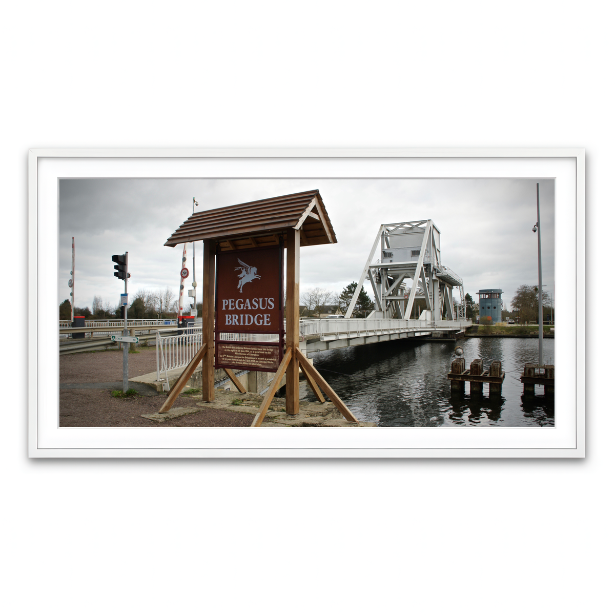 Framed Print 2x1 White