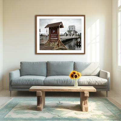 AUTO-MOCKUP ROOM | Pegasus Bridge Wall Art