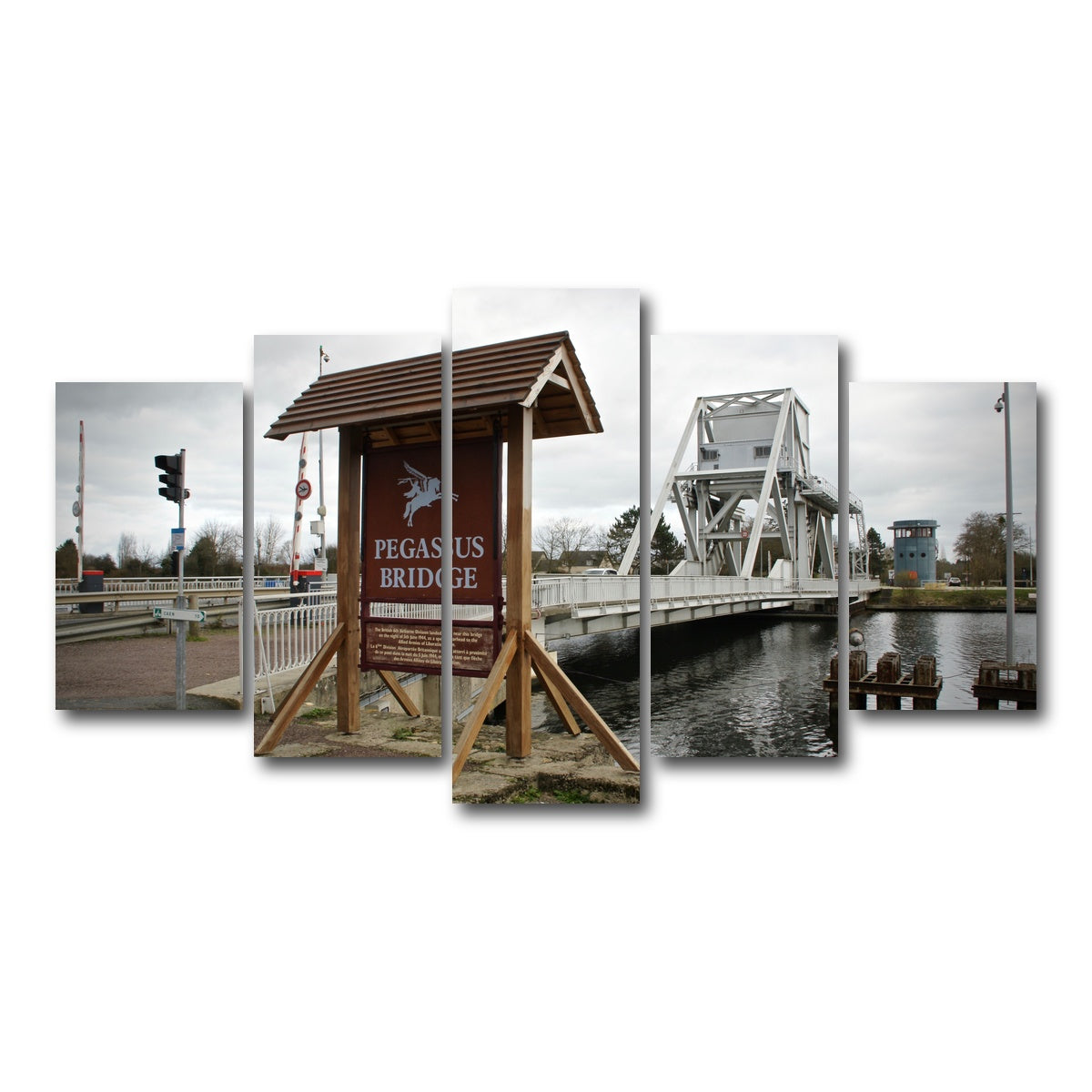 AUTO-MOCKUP WHITE | Pegasus Bridge | 5 Piece | Gallery Wrap Canvas | group=5_normal