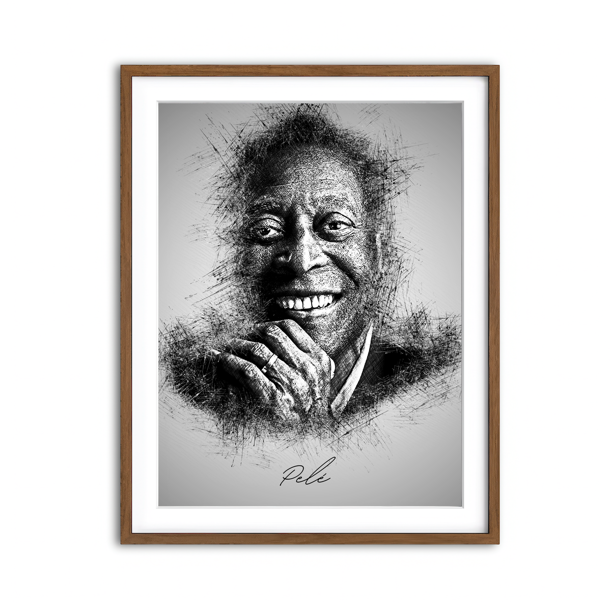 Framed Print 3x4 Walnut