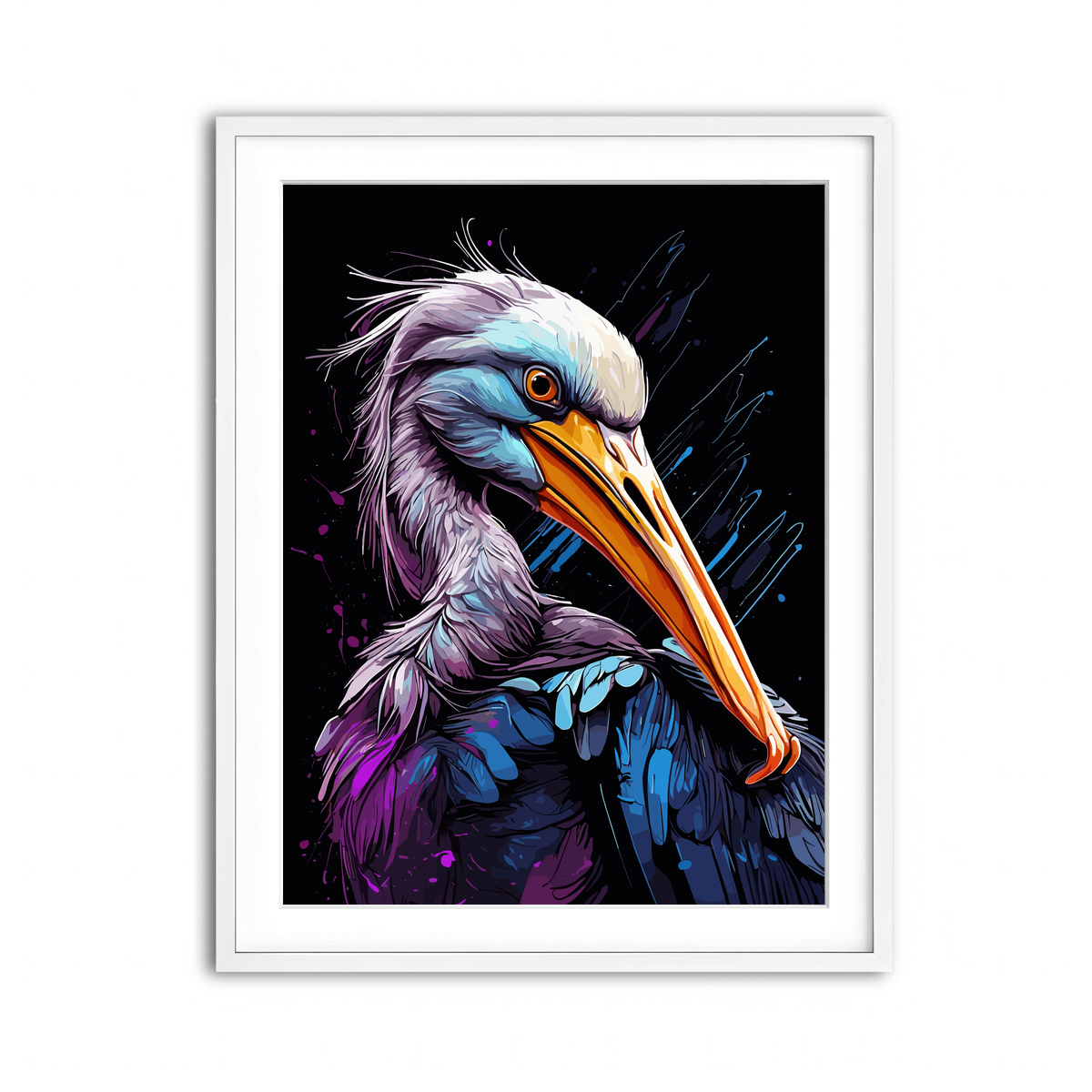 Framed Print 3x4 White