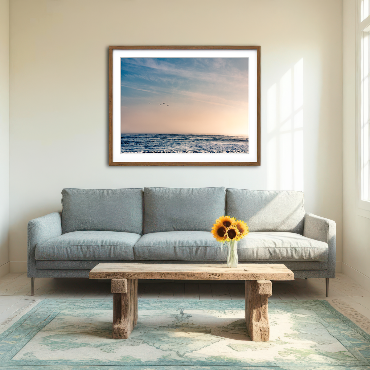 AUTO-MOCKUP ROOM | Pelican Sunset Wall Art