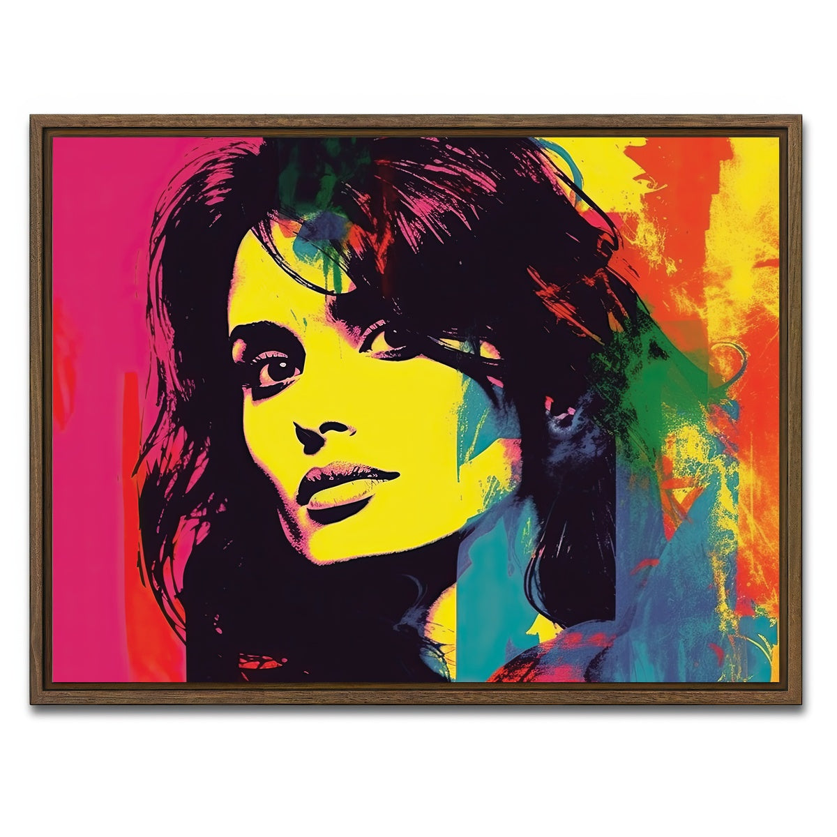 AUTO-MOCKUP WHITE | Penelope Cruz | 1 Piece | Walnut Framed Canvas | group=4x3