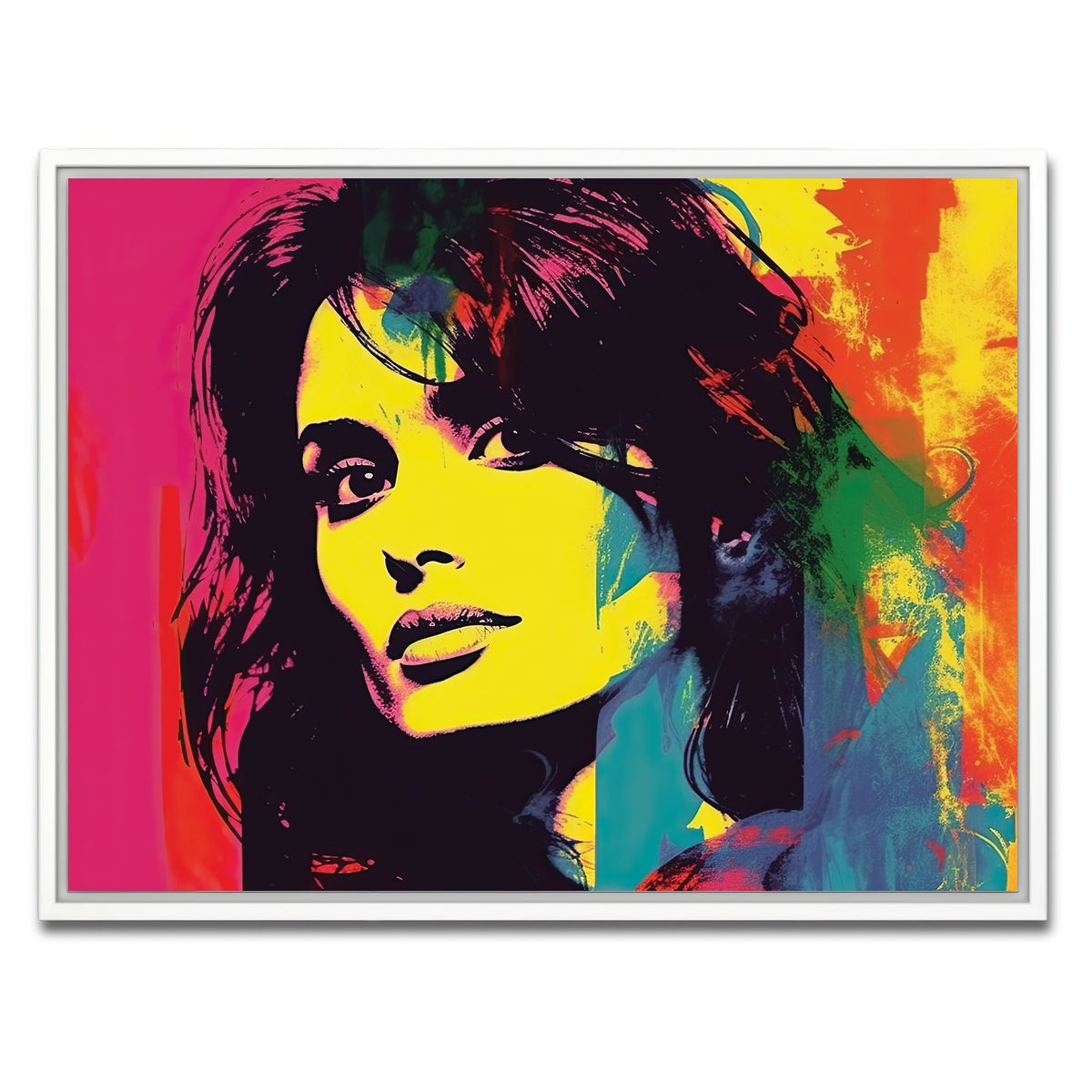 AUTO-MOCKUP WHITE | Penelope Cruz | 1 Piece | White Framed Canvas | group=4x3