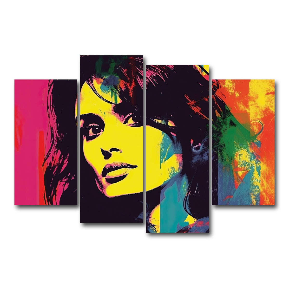 AUTO-MOCKUP WHITE | Penelope Cruz | 4 Piece | Gallery Wrap Canvas | group=4_short