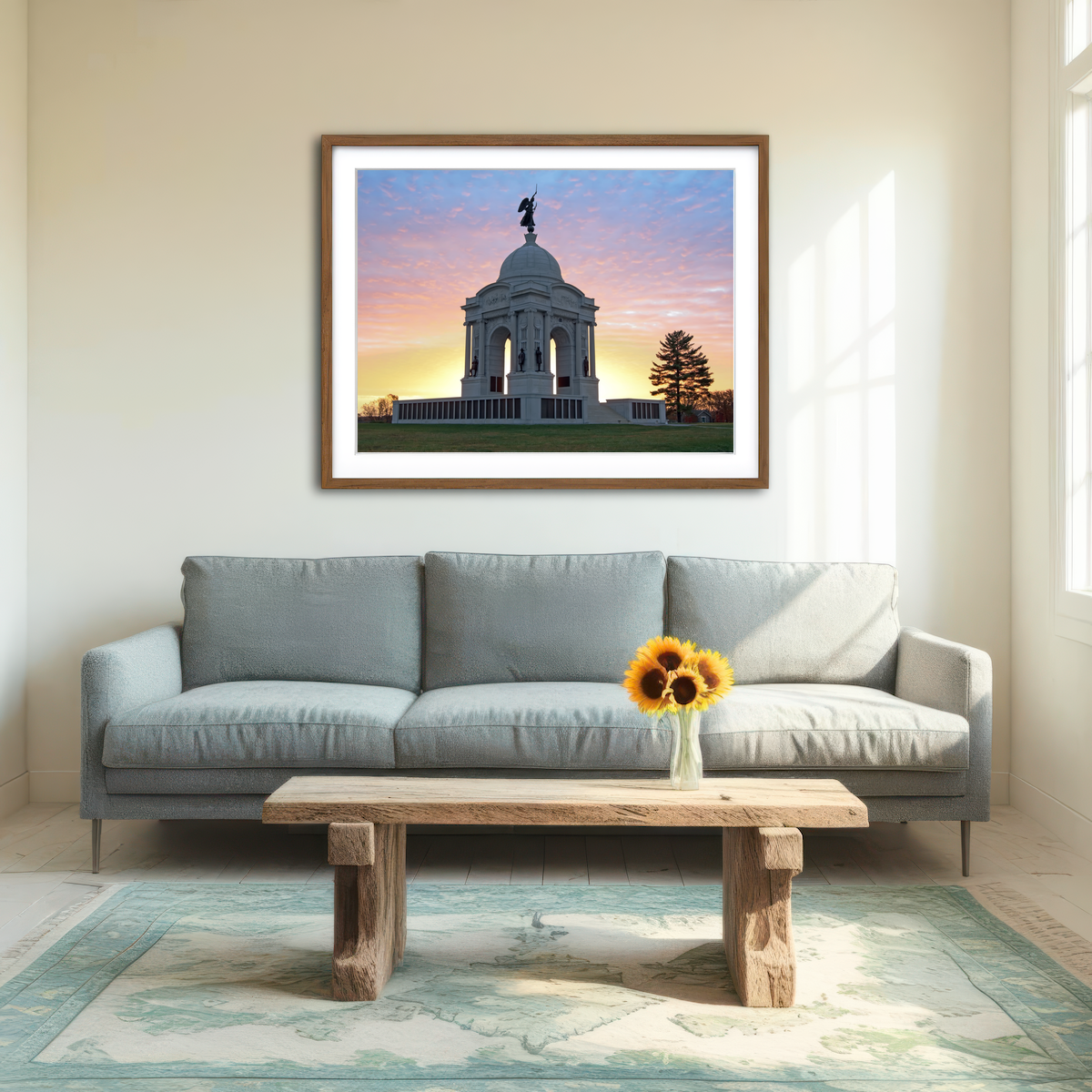 AUTO-MOCKUP ROOM | Pennsylvania Monument Wall Art