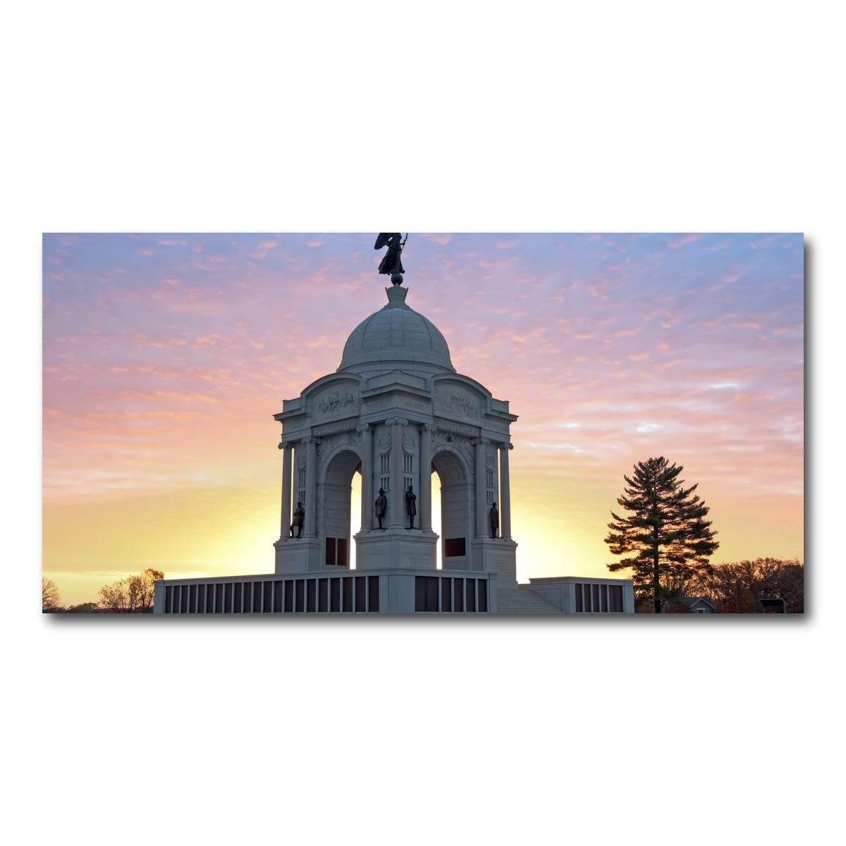 AUTO-MOCKUP WHITE | Pennsylvania Monument | 1 Piece | Gallery Wrap Canvas | group=2x1