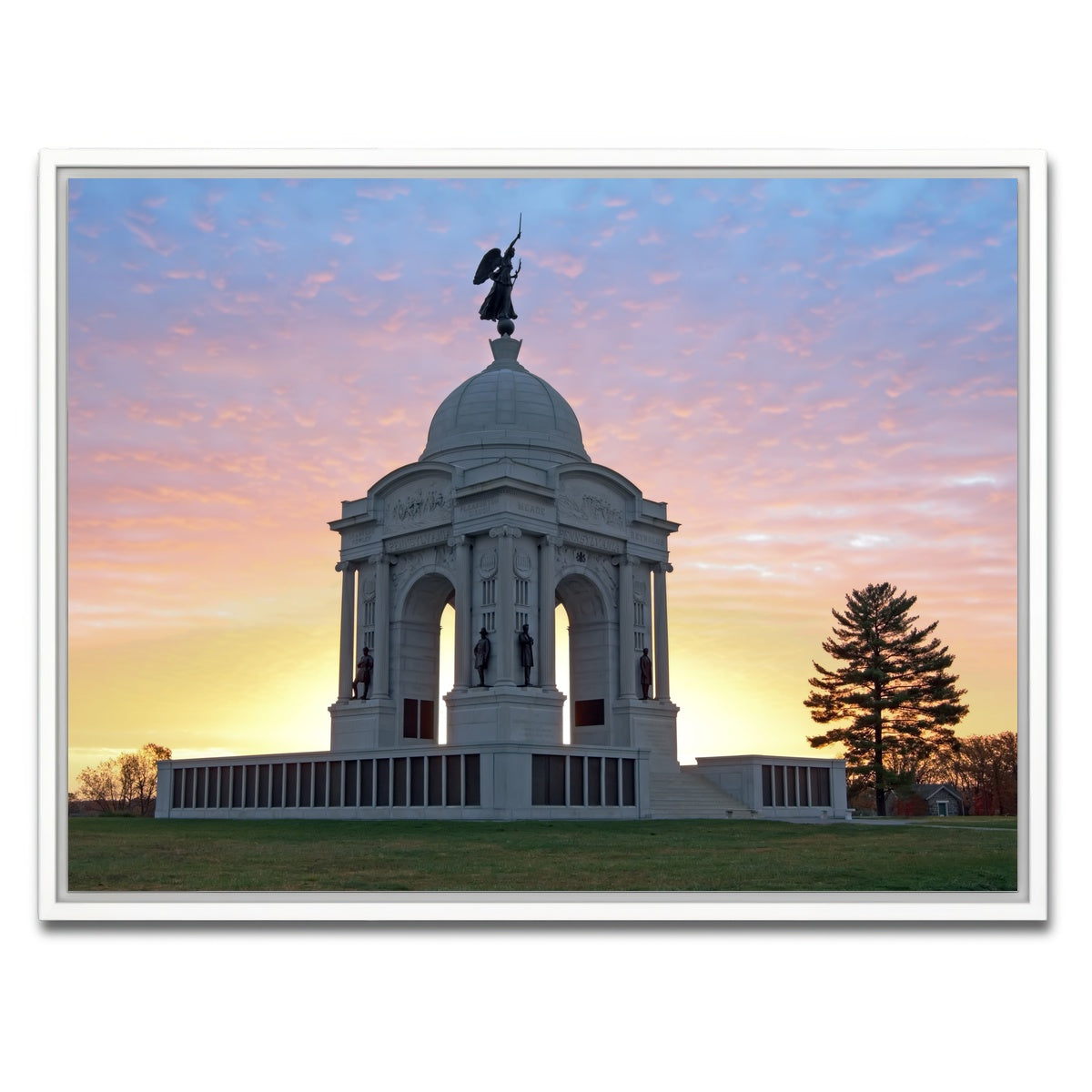 AUTO-MOCKUP WHITE | Pennsylvania Monument | 1 Piece | White Framed Canvas | group=4x3