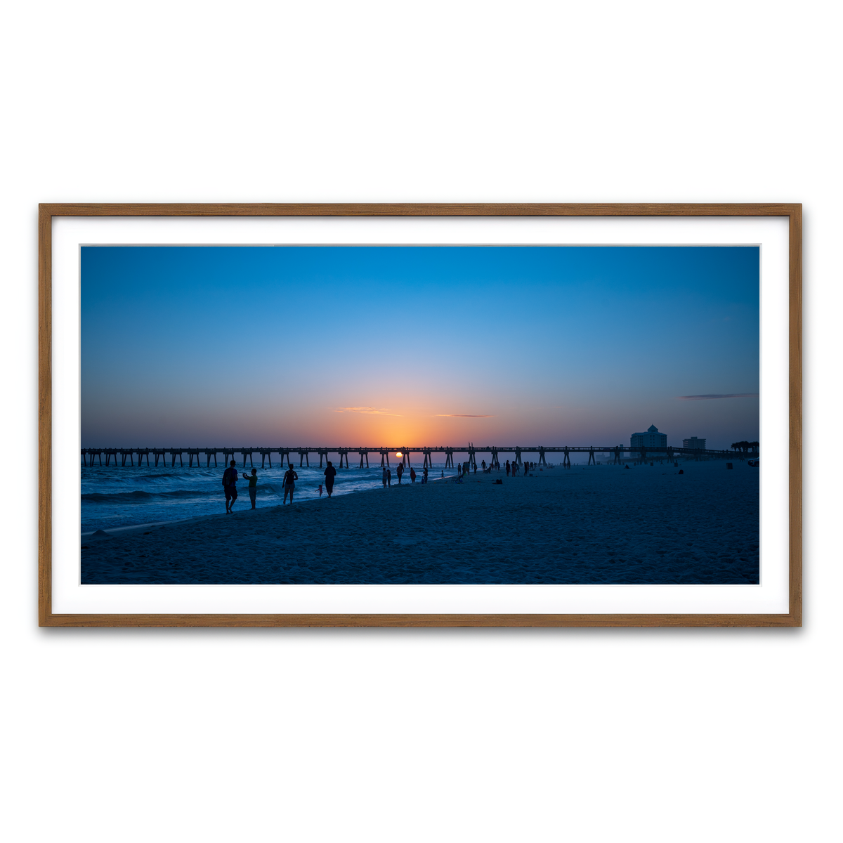 Framed Print 2x1 Walnut