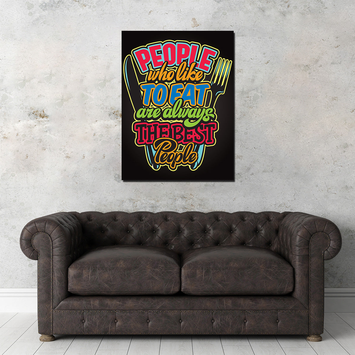 People Who Like to Eat Wall Art