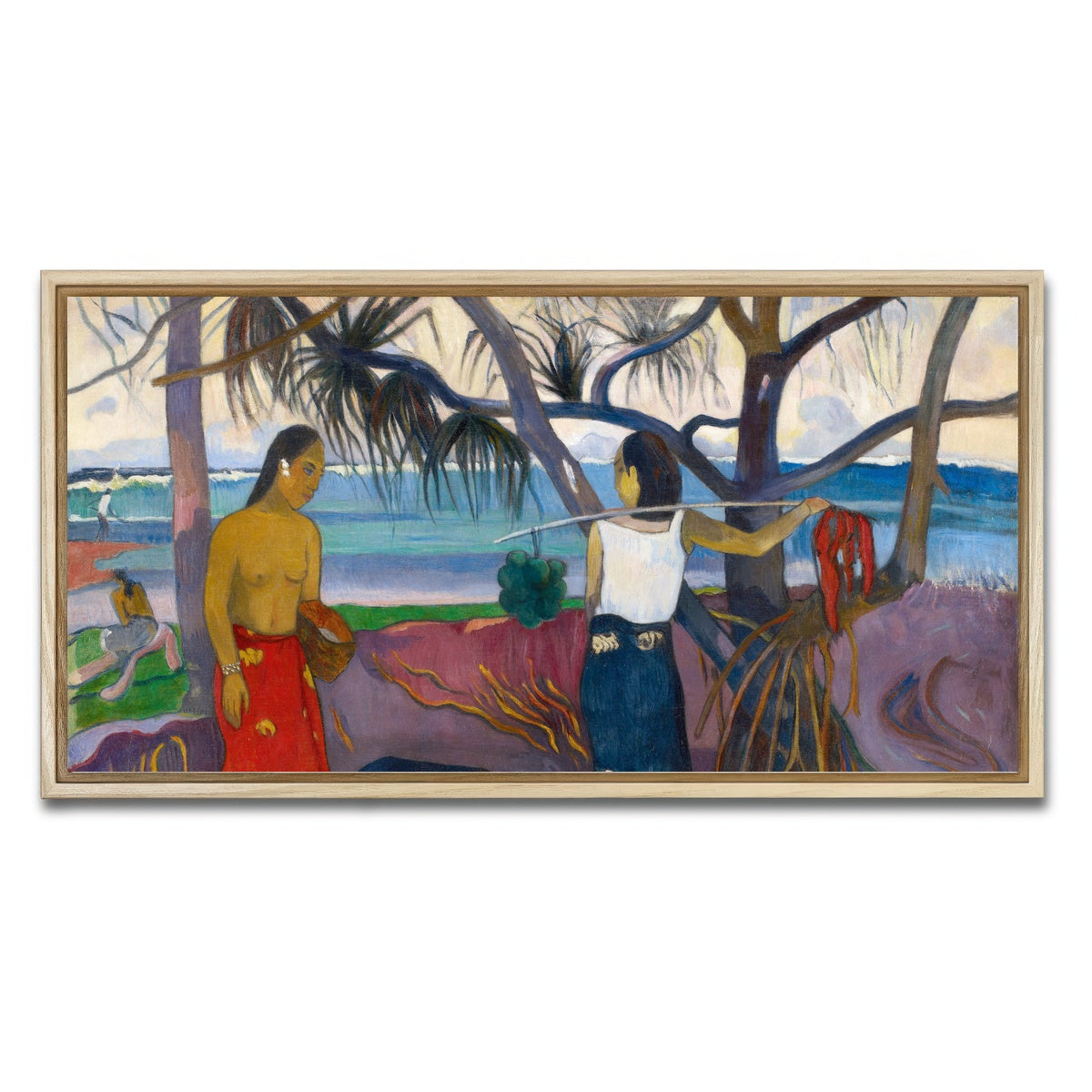 AUTO-MOCKUP WHITE | People in Landscape | 1 Piece | Natural Framed Canvas | group=2x1