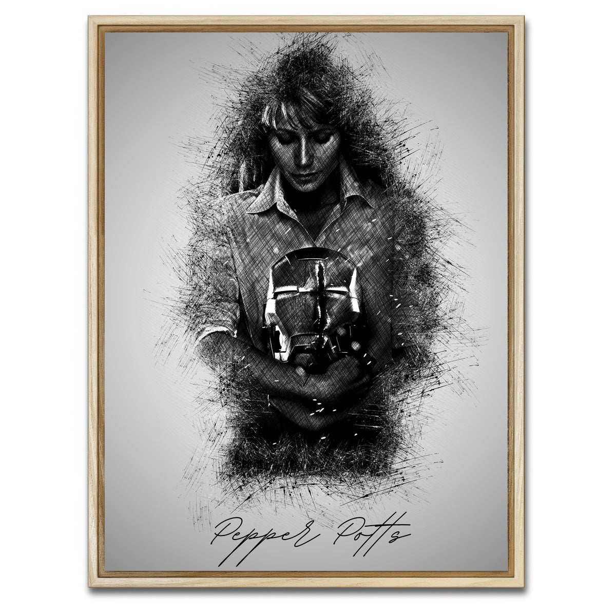 AUTO-MOCKUP WHITE | Pepper Potts | 1 Piece | Natural Framed Canvas | group=3x4