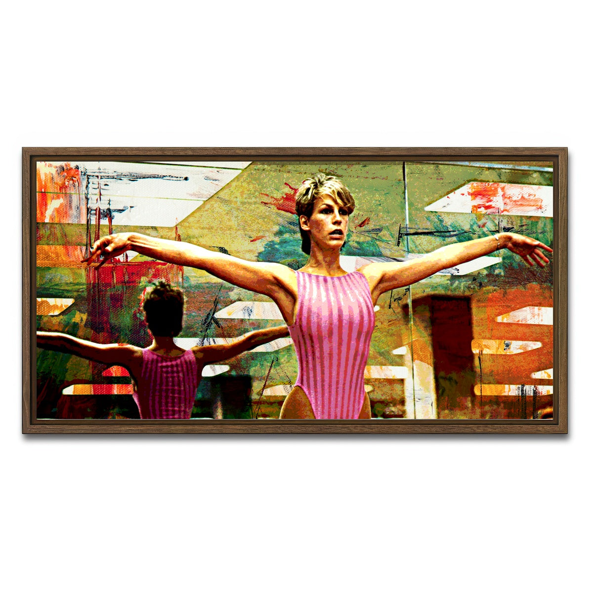 AUTO-MOCKUP WHITE | Perfect | 1 Piece | Walnut Framed Canvas | group=2x1