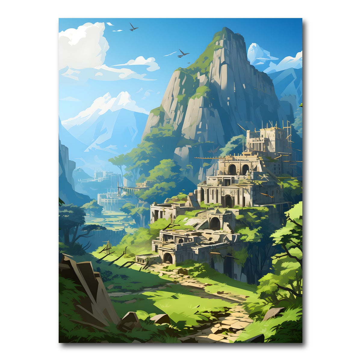 AUTO-MOCKUP WHITE | Peru - Machu Picchu | 1 Piece | Gallery Wrap Canvas | group=3x4