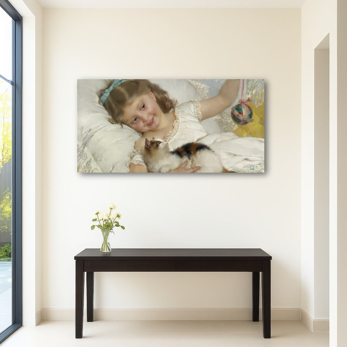 AUTO-MOCKUP ROOM | Petite Fille et Chat