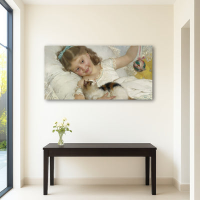 AUTO-MOCKUP ROOM | Petite Fille et Chat