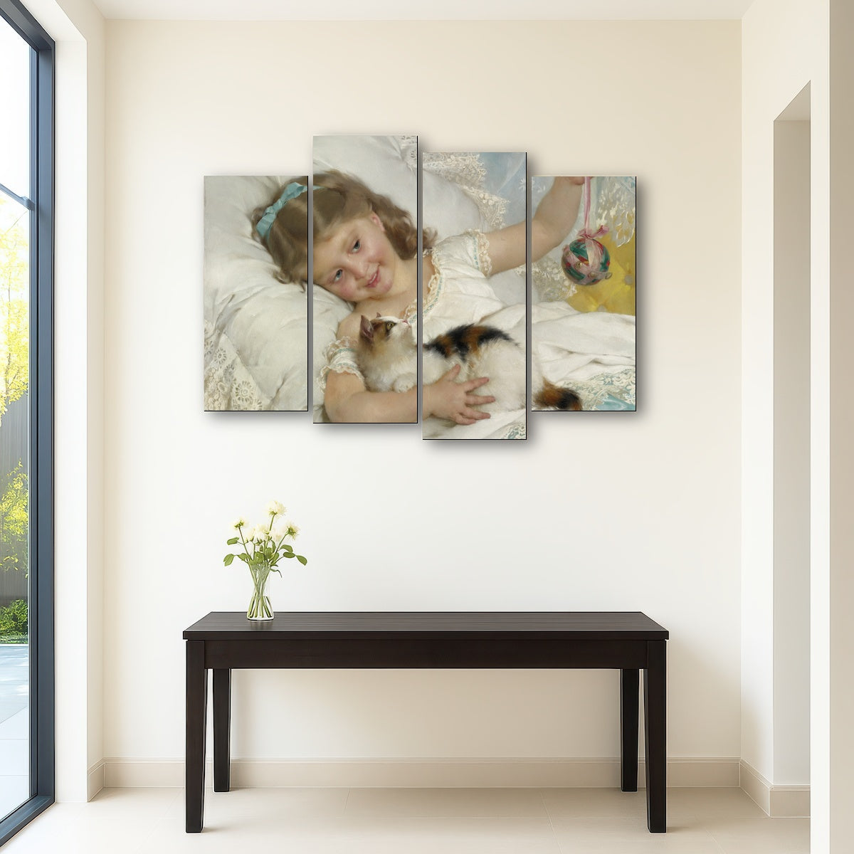 AUTO-MOCKUP ROOM | Petite Fille et Chat